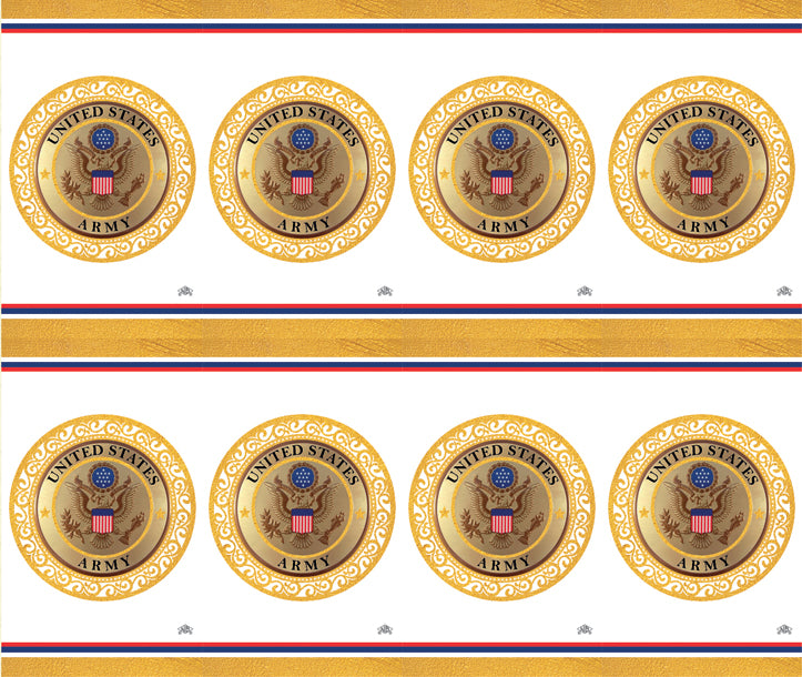 US Army Emblem Prayer Cards Premium Gold Foil