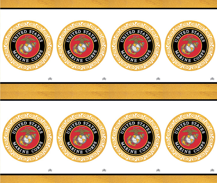 US Marines Emblem Prayer Cards Premium Gold Foil
