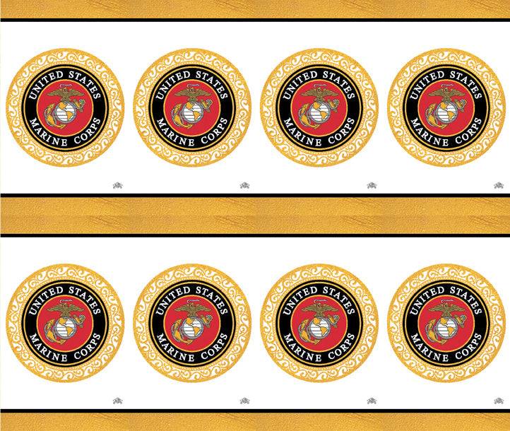 US Marines Emblem Prayer Cards Premium Gold Foil