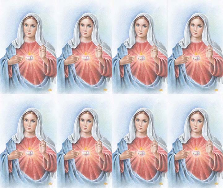 Immaculate Heart of Mary Prayer Cards