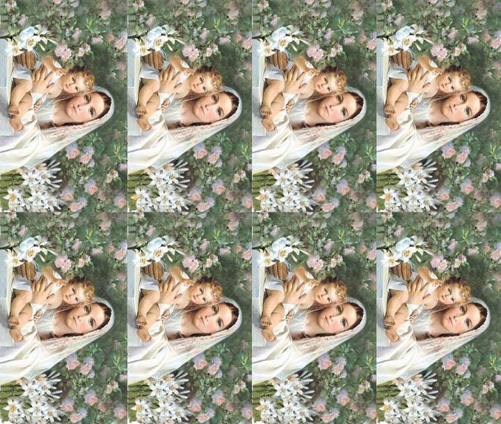 Madonna W Ith Lilies