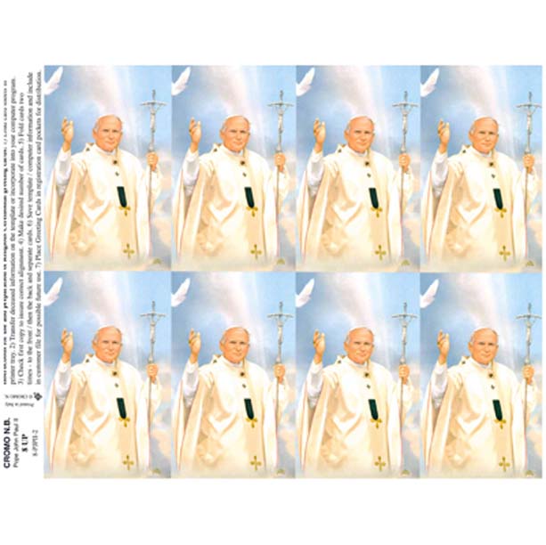 Saint John Paul II 2 Prayer Cards