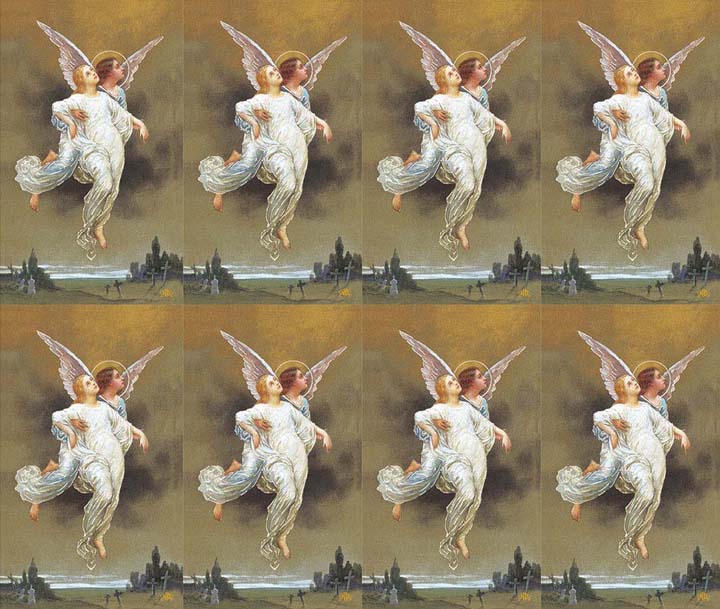 Micro Perfed Angel Resurrection | Memorial Prayer Cards | 8-up Micro-Perfed Prayer ...