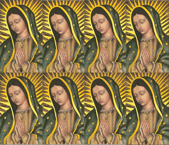 Micro Perfed Our Lady of Guadalupe Gold Foil | Memorial Prayer Cards | 8-up Micro ...