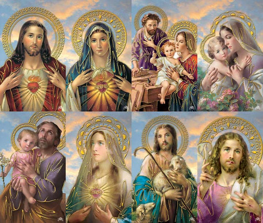 Saints Assorted Gold Foil