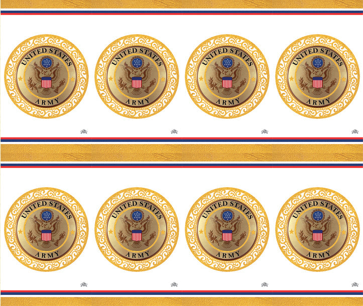 US Army Emblem Prayer Cards Premium Gold Foil