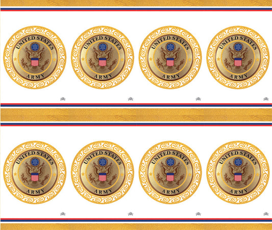 US Army Emblem Prayer Cards Premium Gold Foil