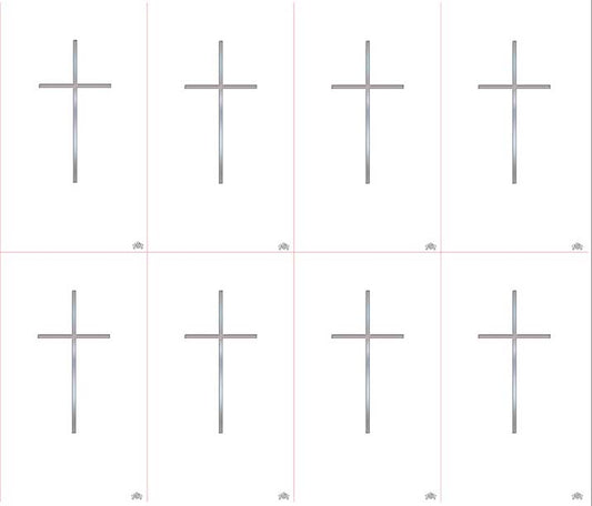 Cross Silver Foil