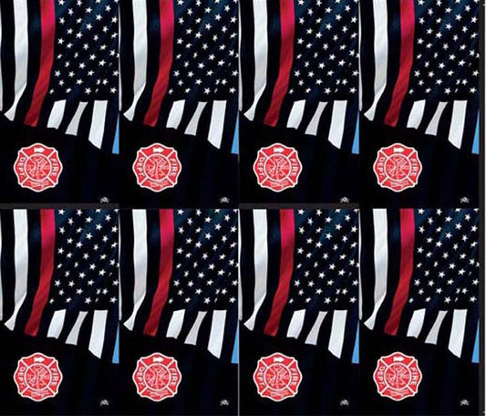 Thin Red Line Flag with Fire Emblem