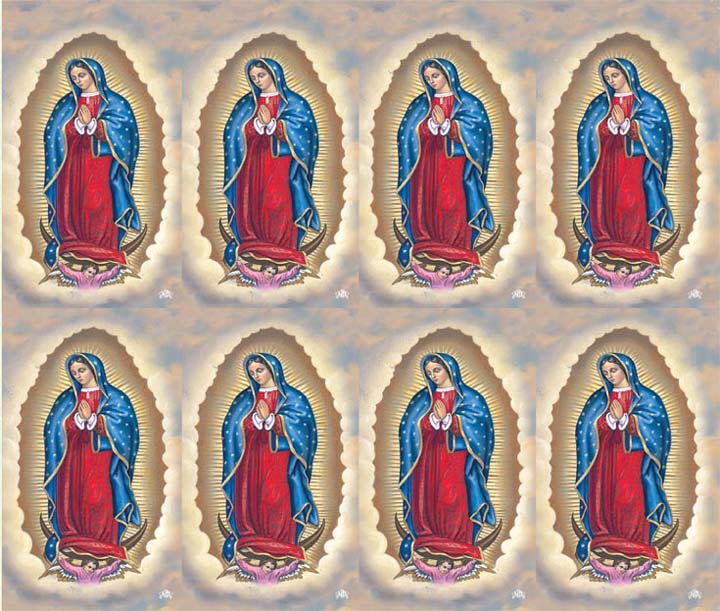 Micro Perfed Our Lady of Guadalupe | Memorial Prayer Cards | 8-up Micro-Perfed ...