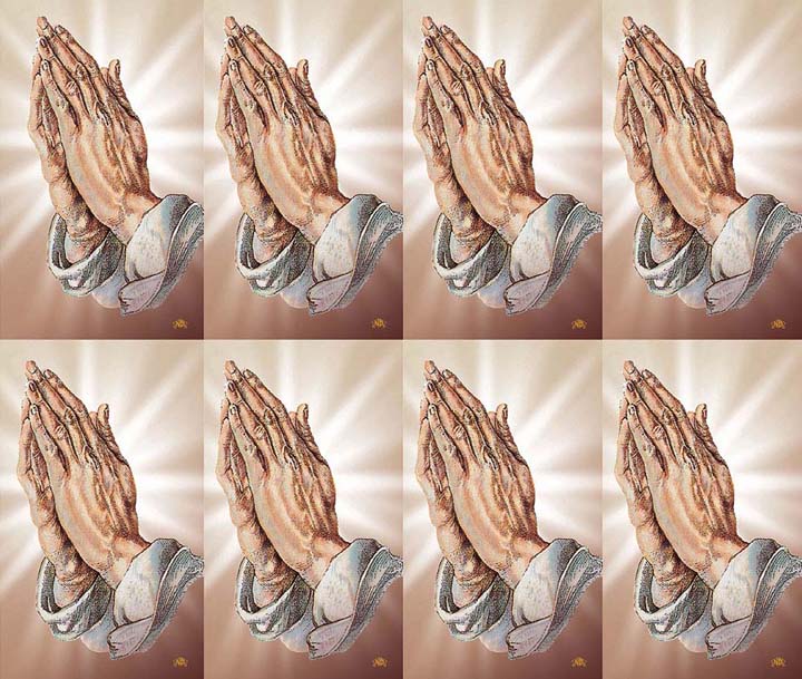 Micro Perfed Praying Hands | Memorial Prayer Cards | 8-up Micro-Perfed Prayer Cards ...
