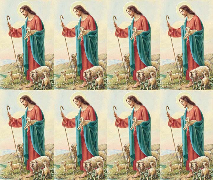 Micro Perfed Good Shepherd | Memorial Prayer Cards | 8-up Micro-Perfed Prayer Cards ...