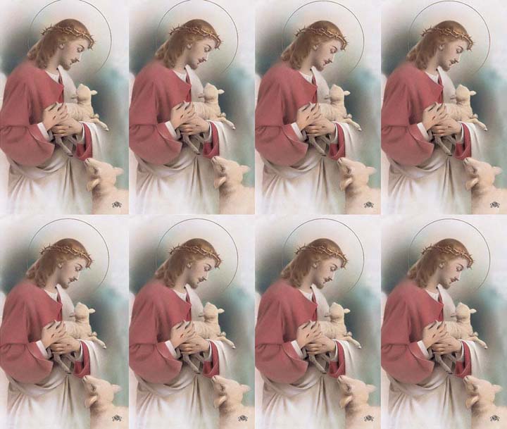 Micro Perfed Lost Lamb Good Shepherd | Memorial Prayer Cards | 8-up Micro-Perfed ...