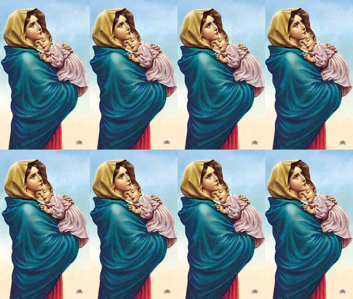 Micro Perfed Madonna of The Street | Memorial Prayer Cards | 8-up Micro-Perfed ...