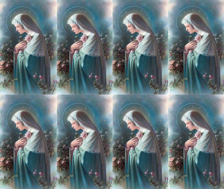 Micro Perfed Mystical Rose | Memorial Prayer Cards | 8-up Micro-Perfed Prayer Cards ...