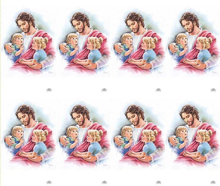 Micro Perfed Savior | Memorial Prayer Cards | 8-up Micro-Perfed Prayer Cards ...